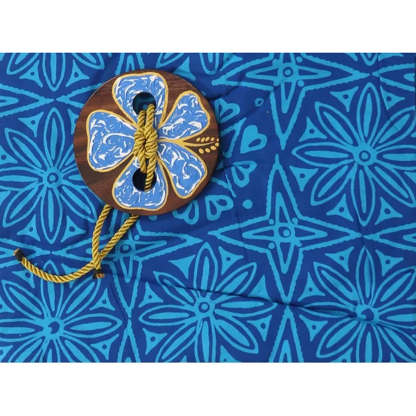 Paréo Chic Mame bleu + boucle