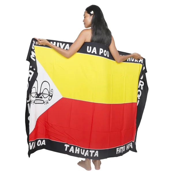 Paréo drapeau Marquises