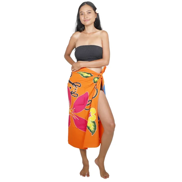 Paréo enfant dauphin orange