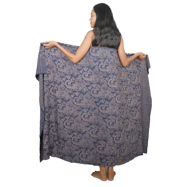 Paréo Indigo Royale bleu + boucle