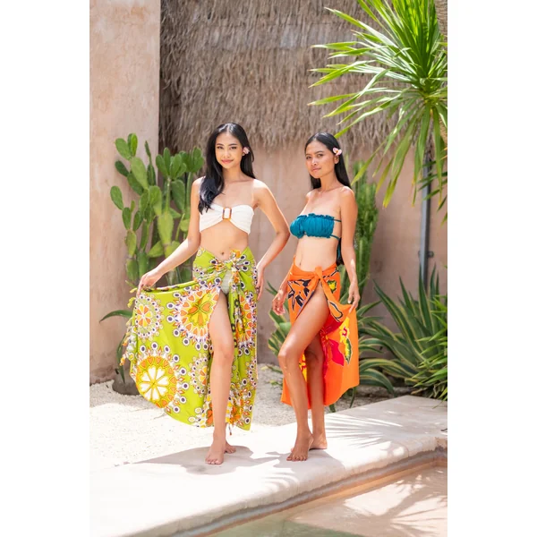 Paréo Mandala Bora Bora vert