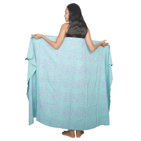 Paréo Océan Pastel + boucle