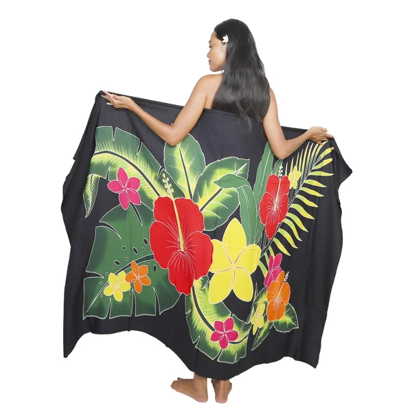 Paréo Tahiti Eclat Tropical Noir