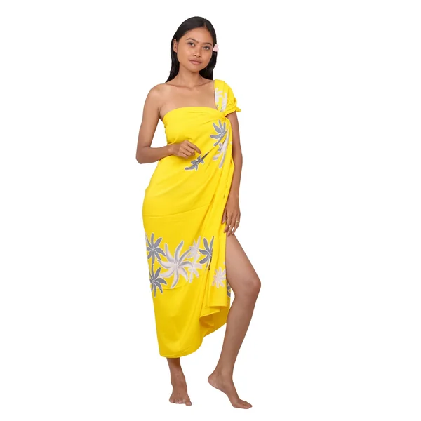 Paréo Tiaré twist jaune