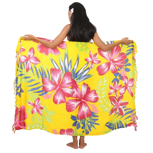 Paréos hibiscus de Tahiti jaune