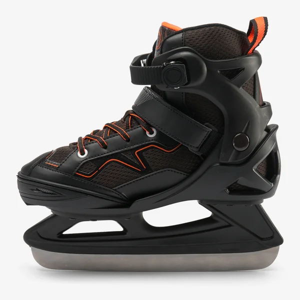 PATIN A GLACE FIT100 JR NOIR/ORANGE GARCON