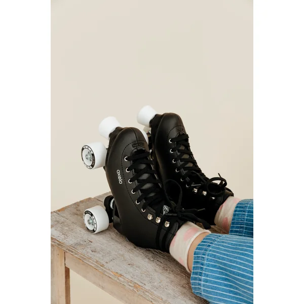 Patin à roulettes artistique enfant adulte QUAD 100 noir