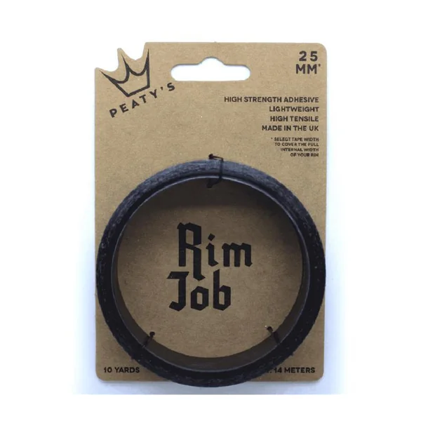 PEATY Fond de jante tubeless Peatys RIM JOB 25mm x 9 mètres