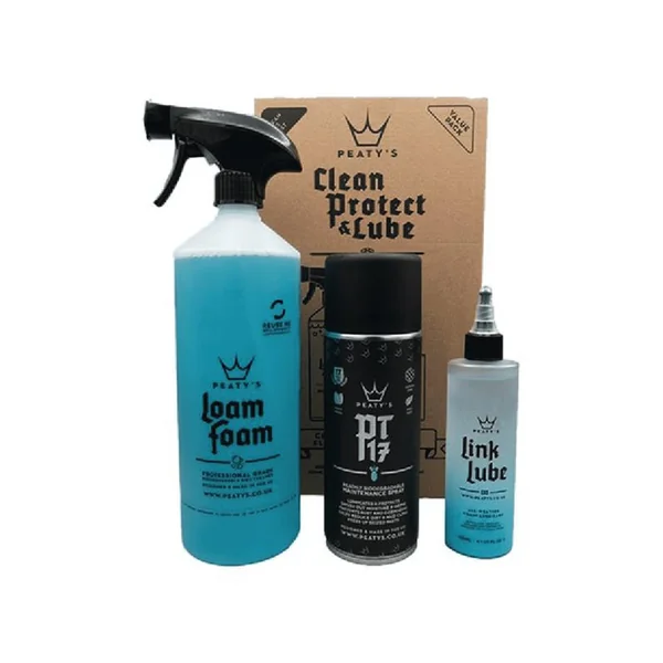 PEATY KIT Clean Protect Lube : LOAM FOAM 1L, Spray PT17, LINK LUBE