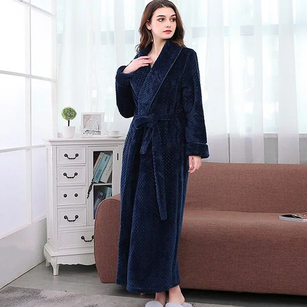 Peignoir Bleu Femme
