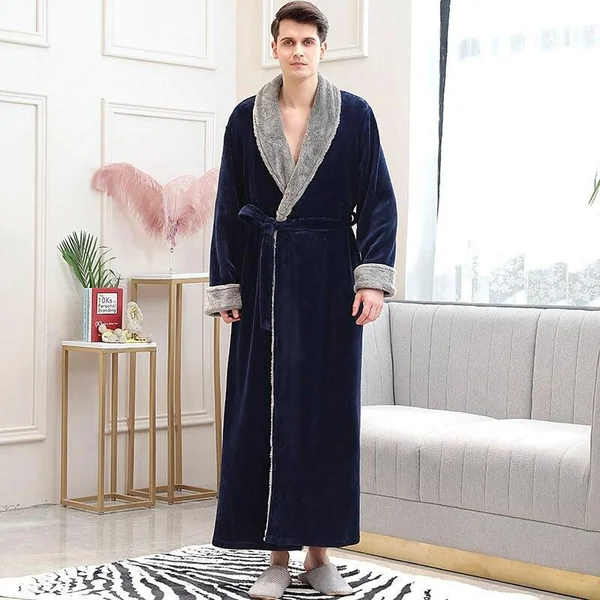 Peignoir Col Kimono Homme Polaire