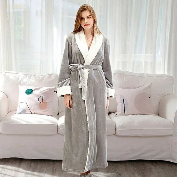 Peignoir Femme Gris Clair