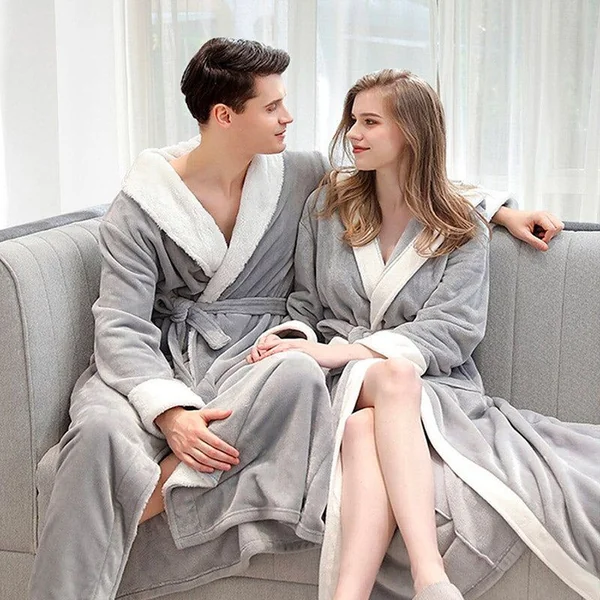Peignoir Femme Gris Clair