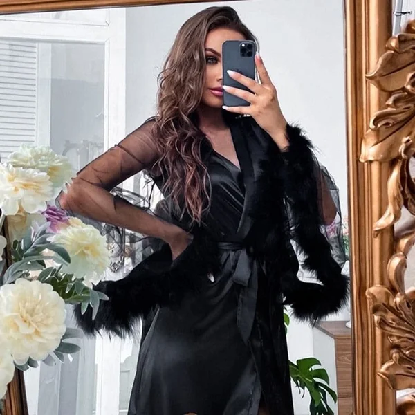 Peignoir Femme Plume