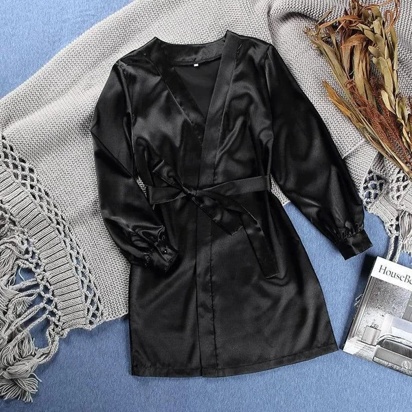 Peignoir Kimono Noir