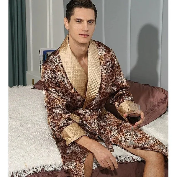 Peignoir Kimono Satin Homme