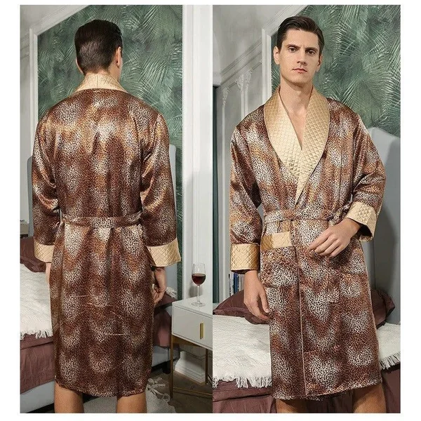 Peignoir Kimono Satin Homme