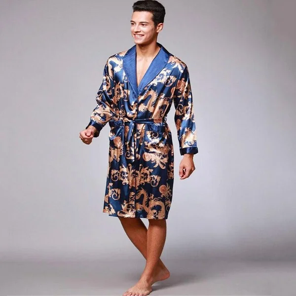 Peignoir Kimono Soie Homme
