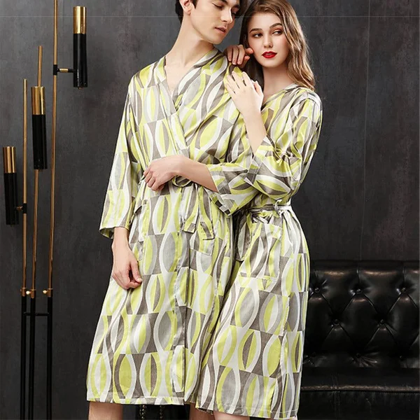 Peignoir Vert Homme