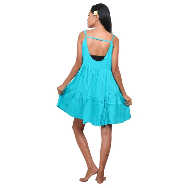 Petite robe de plage turquoise