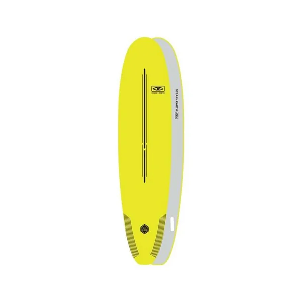 Planche de surf EZI Rider Softboard 80L Lime 8´0 pour vagues molles