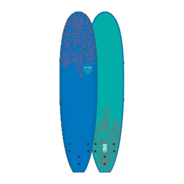 Planche de surf mousse WAVE POWER Softy EPS 8´0 Blue/Teal