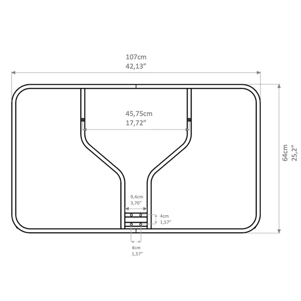 Planche pour panier de Basket - B100 Easy Plexi Planche