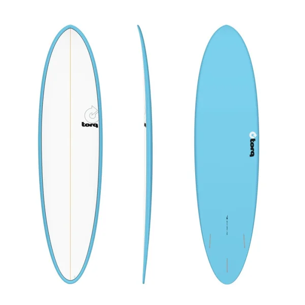 Planche surf TORQ Fun 7'6 Pinline blue - Surf polyvalent intermédiaire