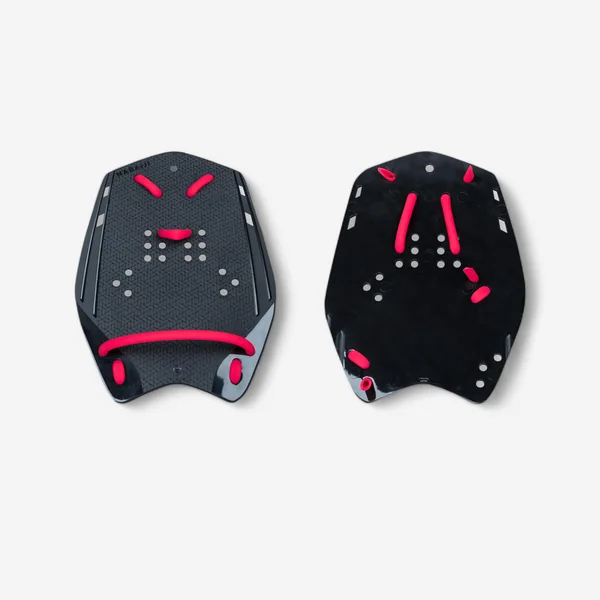 Plaquettes de natation 900 l noir rouge