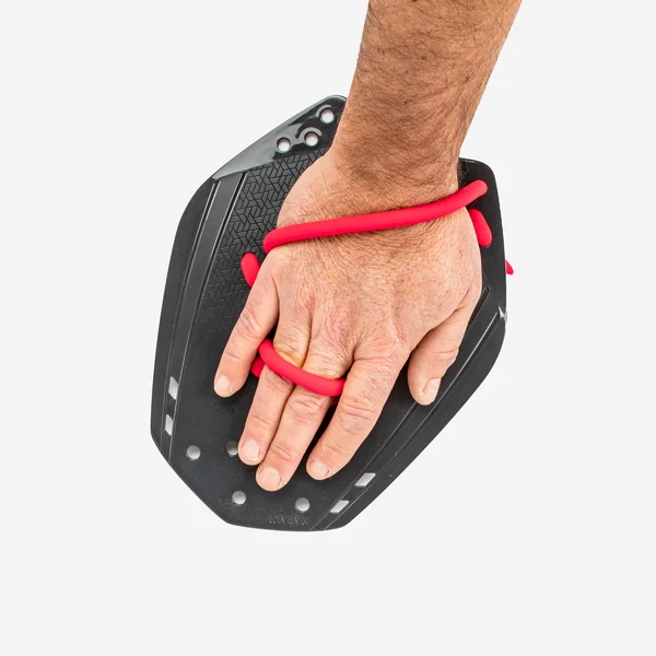 Plaquettes de natation 900 l noir rouge