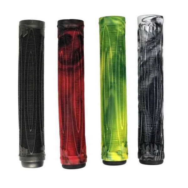 Poignées AO SCOOTERS Cory V Grips Swirl Vert/jaune