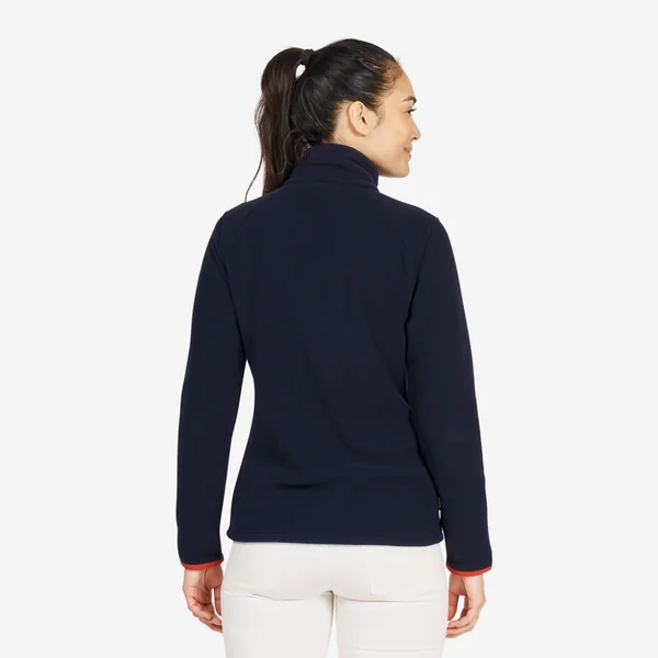 Polaire chaude de voile femme, 100 bleu marine