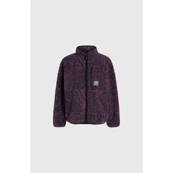 Polaire Surf Heroes à poils longs | Black/Purple Sketcheritage