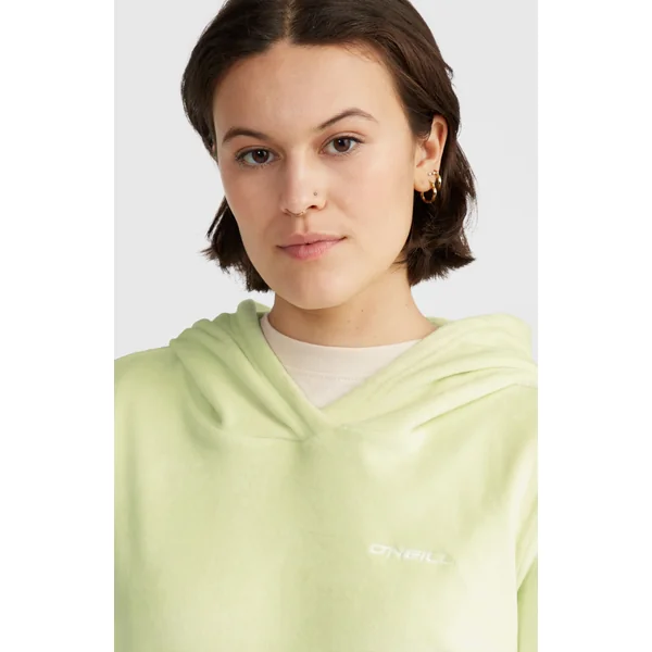 Polaire à capuche Velour | Lime Wash