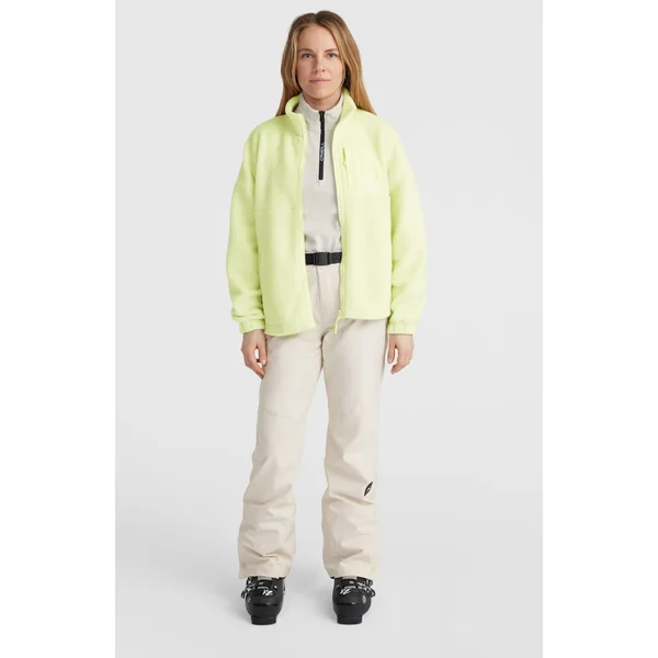 Polaire à poils longs et zip intégral | Lime Wash