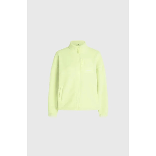 Polaire à poils longs et zip intégral | Lime Wash