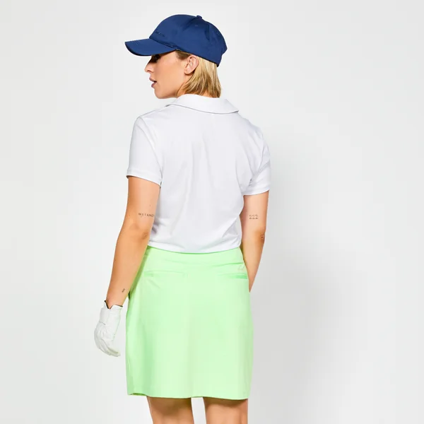 Polo golf manches courtes femme, WW500 blanc