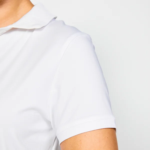 Polo golf manches courtes femme, WW500 blanc