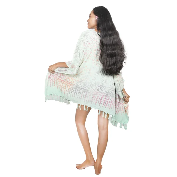 Poncho Batik Aube Tropical