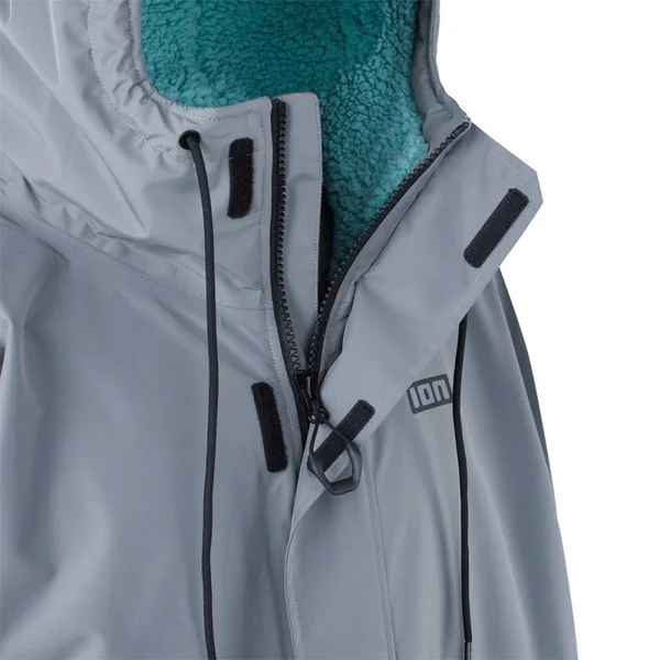 Poncho ion water jacket storm coat sage-grey