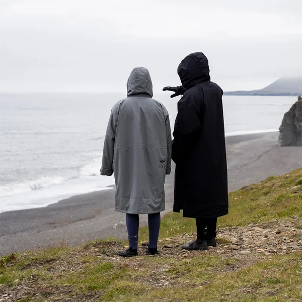 Poncho ion water jacket storm coat sage-grey