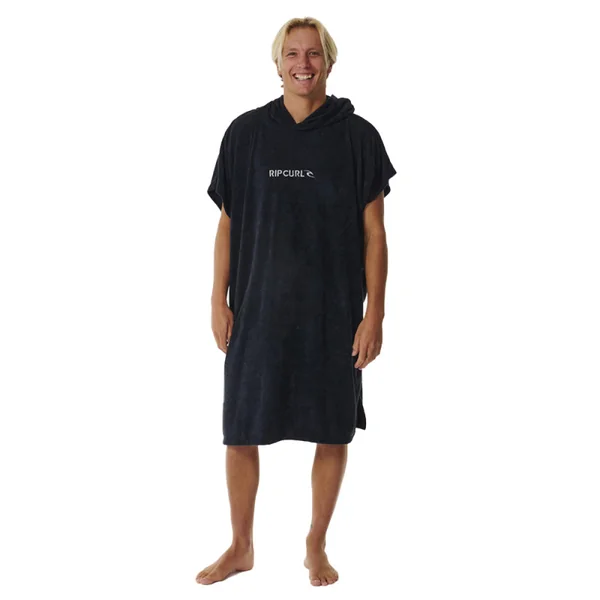 Poncho rip curl noir gris