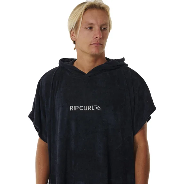 Poncho rip curl noir gris