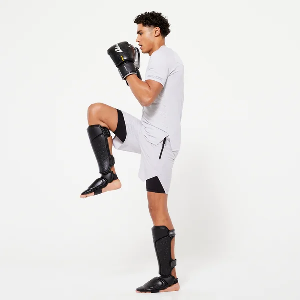 Protège tibias-pieds de muay-thai, kick-boxing et mma adulte