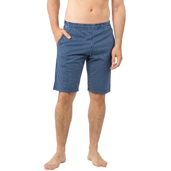 Pyjama Court homme Coton Bio Eminence bleu Eminence