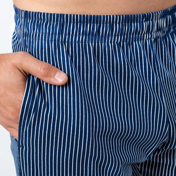 Pyjama Court homme Coton Bio Eminence bleu Eminence