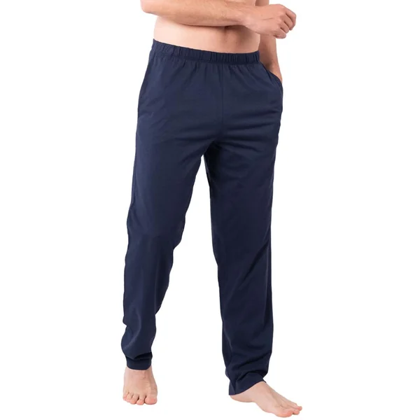 Pyjama long col ouvert homme Casual Eminence multicolore en coton Eminence