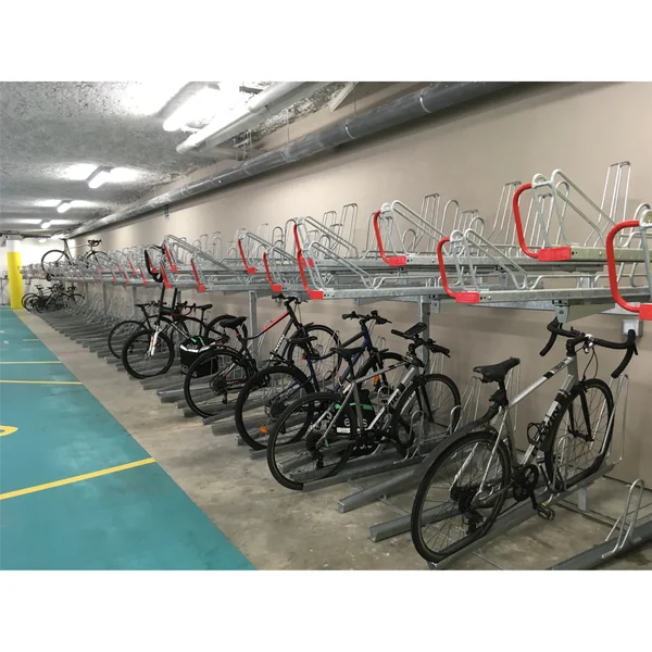 Rack à vélos double étage compact Optima V10