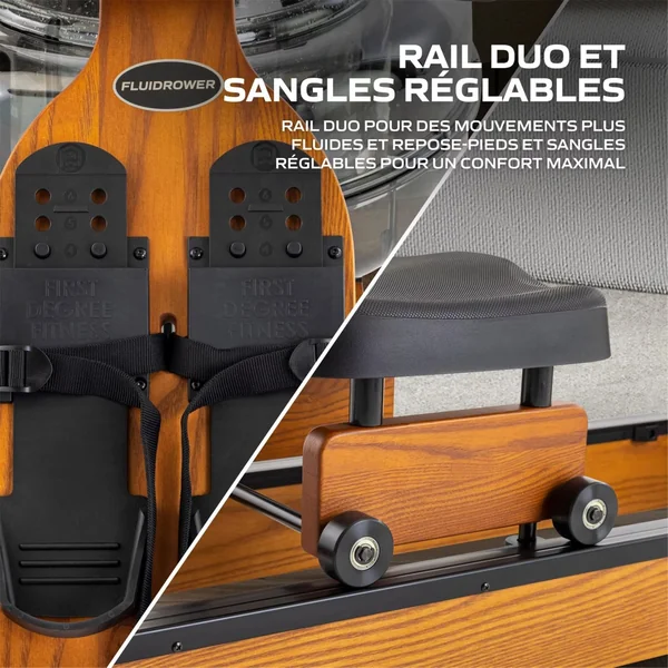 Rameur à eau Fluid Rower Viking 3V+Sph Tunturi