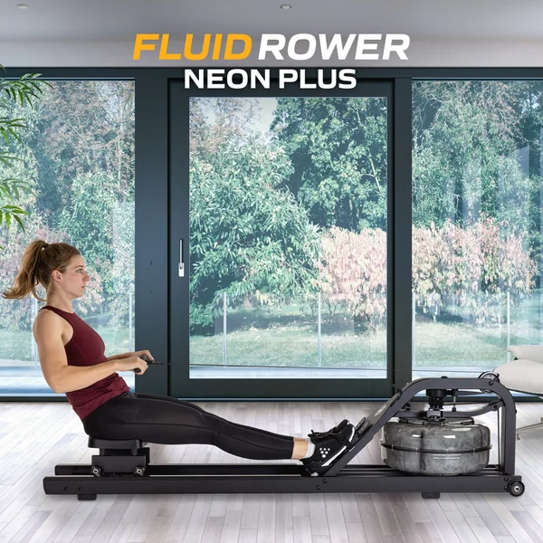 Rameur à eau Tunturi - Fluid Rower Neon Plus Noir